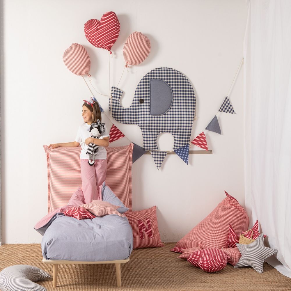 Other wall decoration - Coco the Exhilarating Elephant - STOFFAMICO - Textile Wall Decoration - MISCIMU' AMICI DI STOFFA