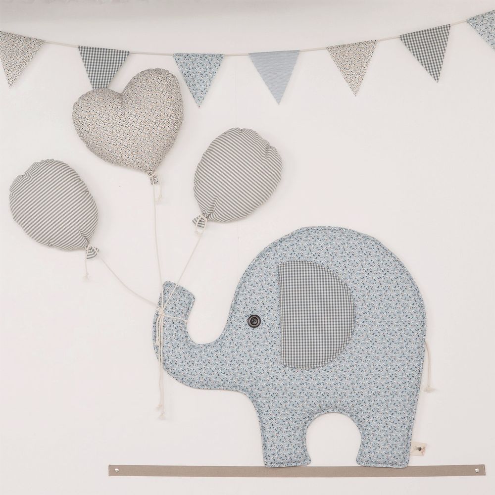 Other wall decoration - Coco the Exhilarating Elephant - STOFFAMICO - Textile Wall Decoration - MISCIMU' AMICI DI STOFFA
