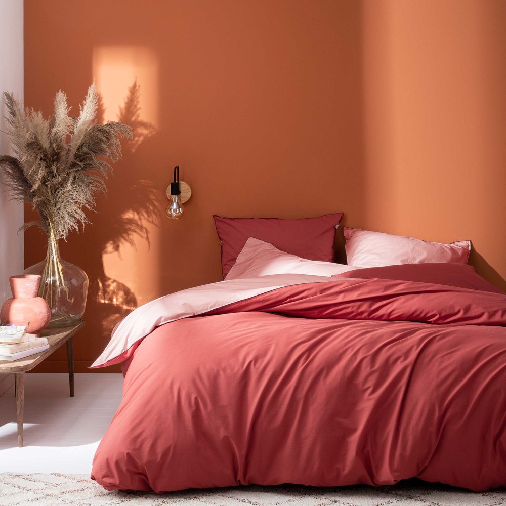 Chambres d'hôtels - Linge de lit Douceur lavée - BLANC CERISE