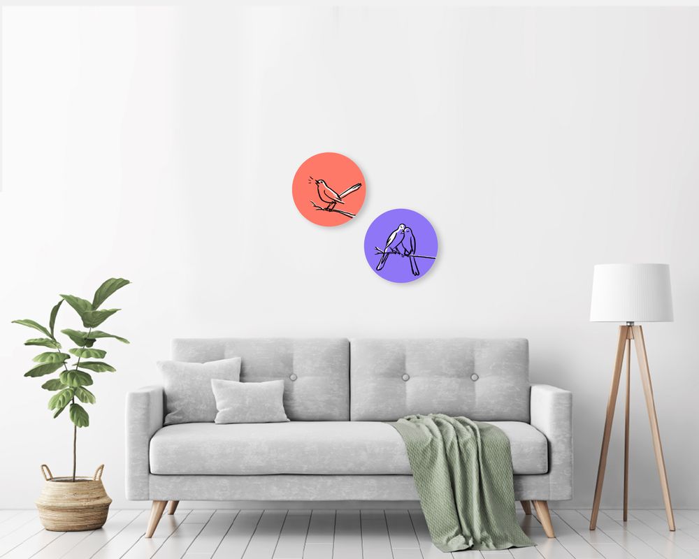 Cadeaux - Art mural | Impression par sublimation sur aluminium | « Circle Line » -par Izhar Cohen - PULP SHOP