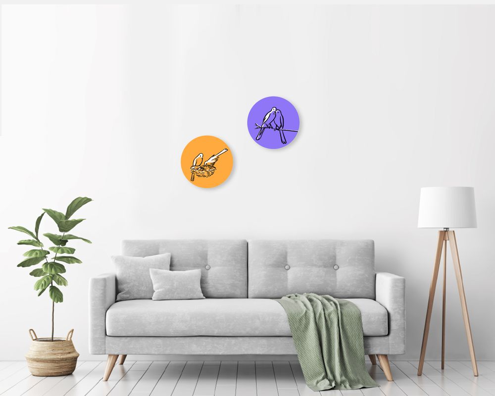 Cadeaux - Art mural | Impression par sublimation sur aluminium | « Circle Line » -par Izhar Cohen - PULP SHOP