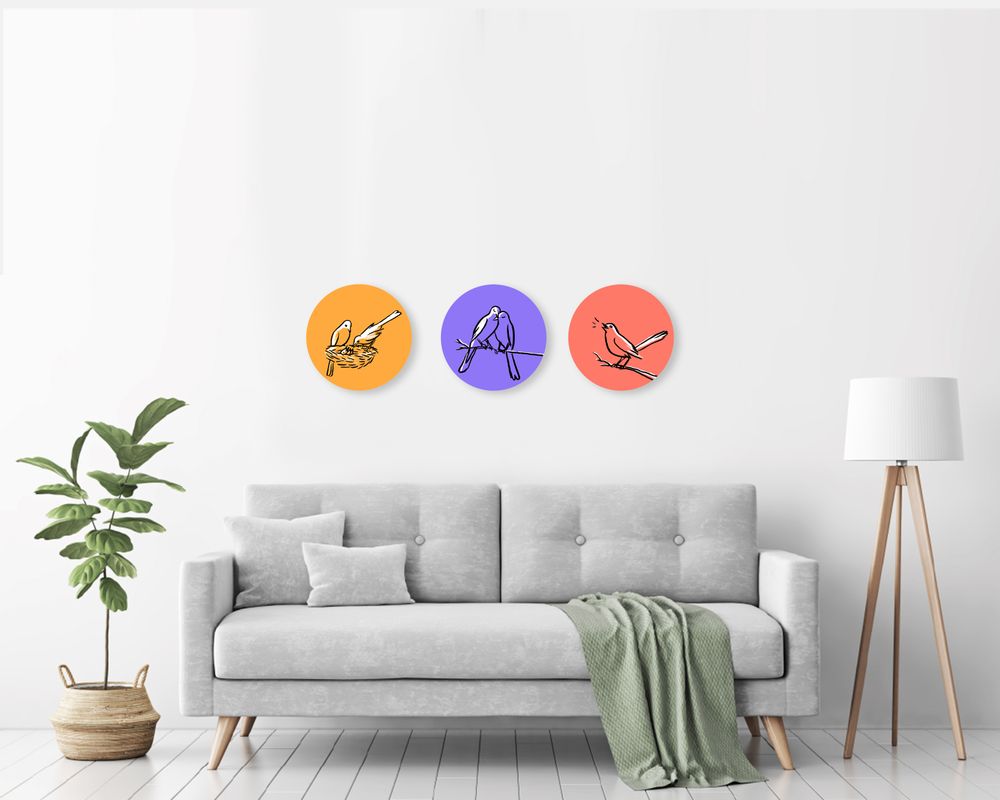 Cadeaux - Art mural | Impression par sublimation sur aluminium | « Circle Line » -par Izhar Cohen - PULP SHOP