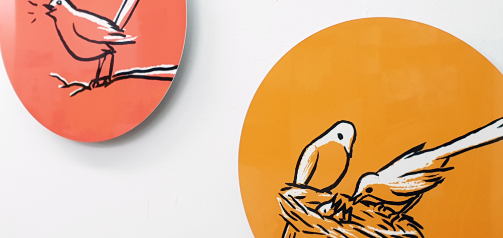 Cadeaux - Art mural | Impression par sublimation sur aluminium | « Circle Line » -par Izhar Cohen - PULP SHOP