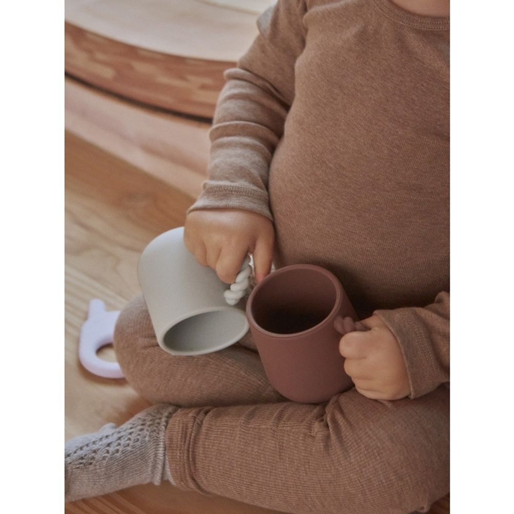 Café et thé - TASSE MOELLEUSE - PAQUET DE 2 - CHOKO / MENTHE PÂLE - OYOY LIVING DESIGN