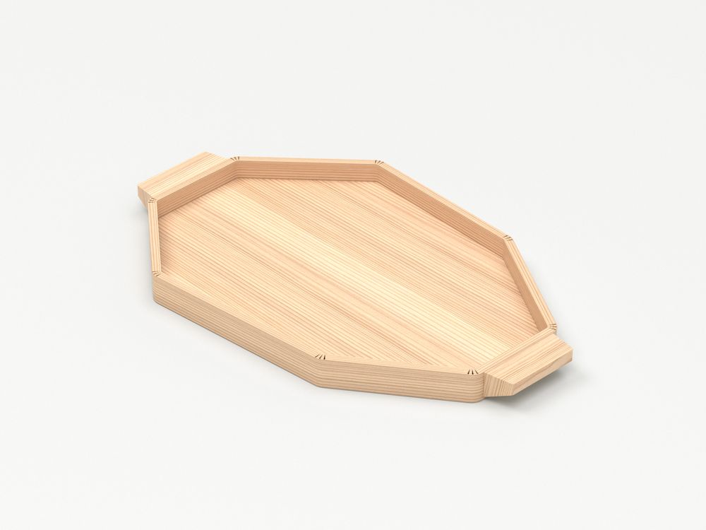 Platter and bowls - Hinoki platter-S - NUSA