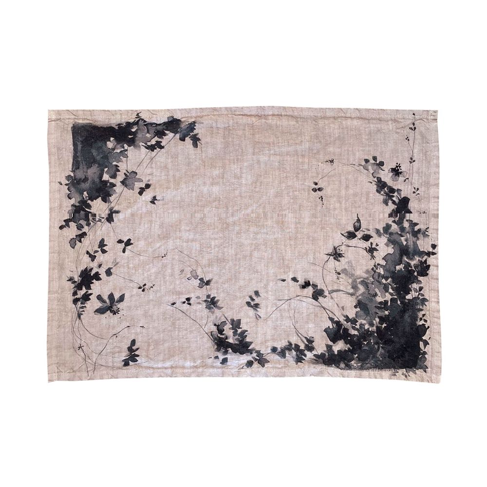 Linge de table textile - Sets de table en lin surteinté. Fabrication en FRANCE - ADALIE ET ELIZA - ILLUSTRE PARIS