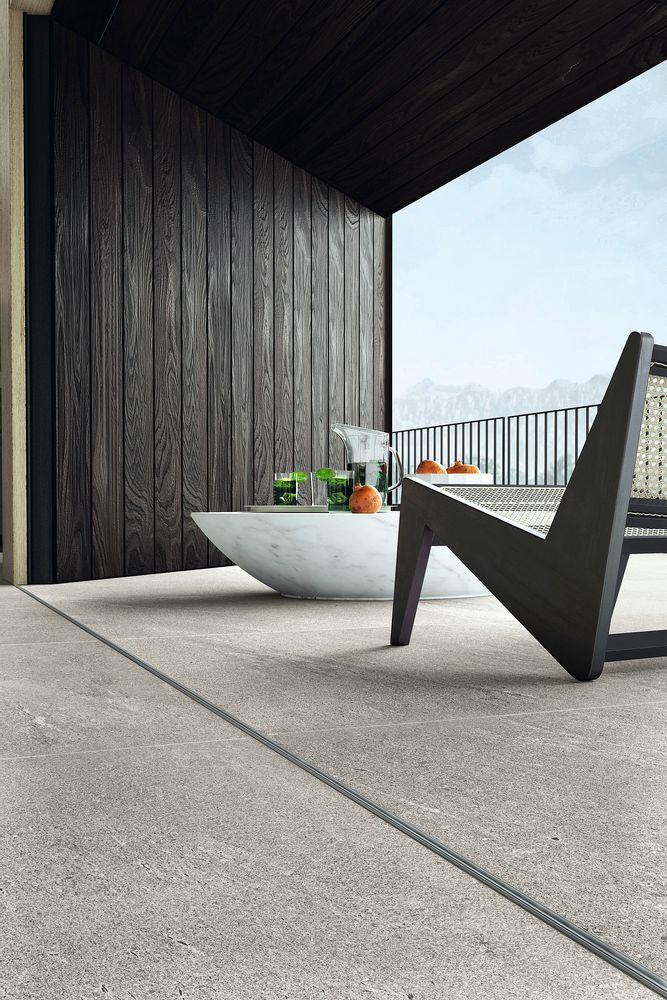 Indoor floor coverings - BLEND STONE, Forging the elements - PANARIAGROUP