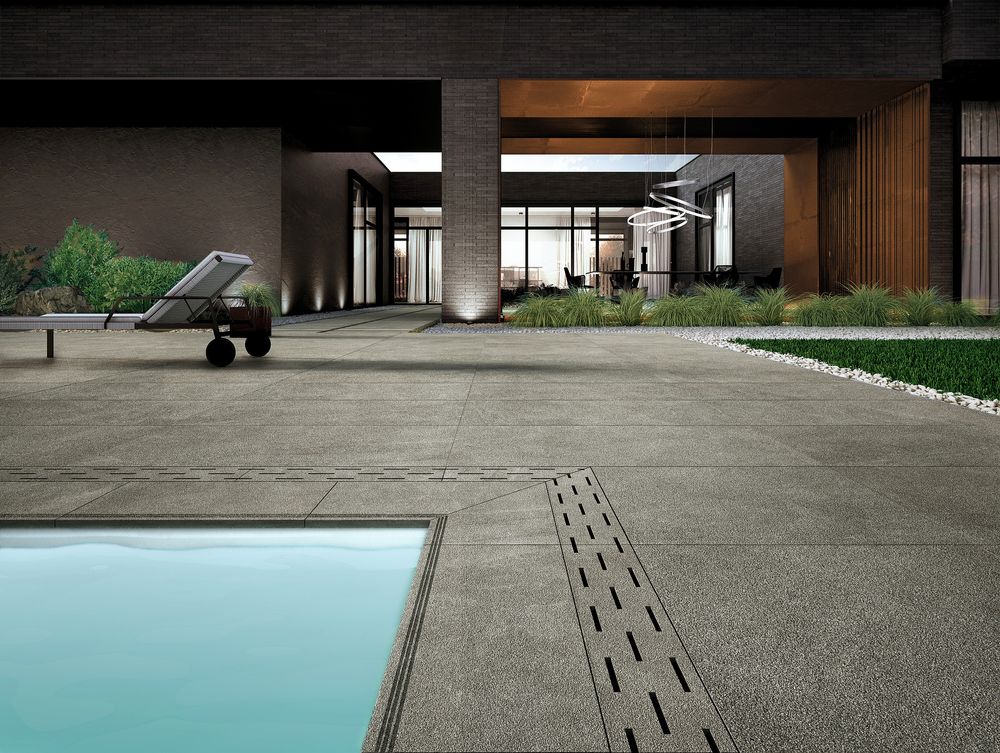 Indoor floor coverings - BLEND STONE, Forging the elements - PANARIAGROUP