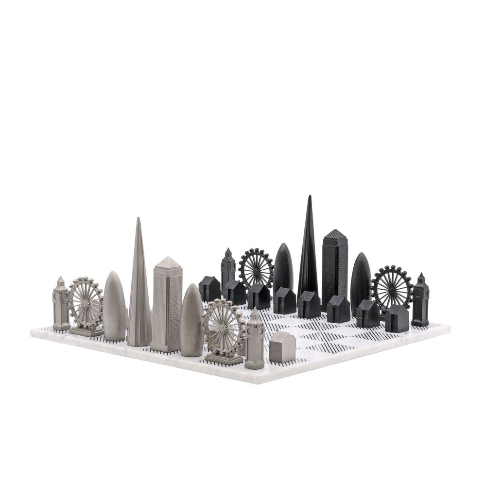 Objets design - Edition Londres en inox - SKYLINE CHESS LTD