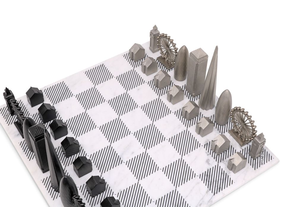 Objets design - Edition Londres en inox - SKYLINE CHESS LTD
