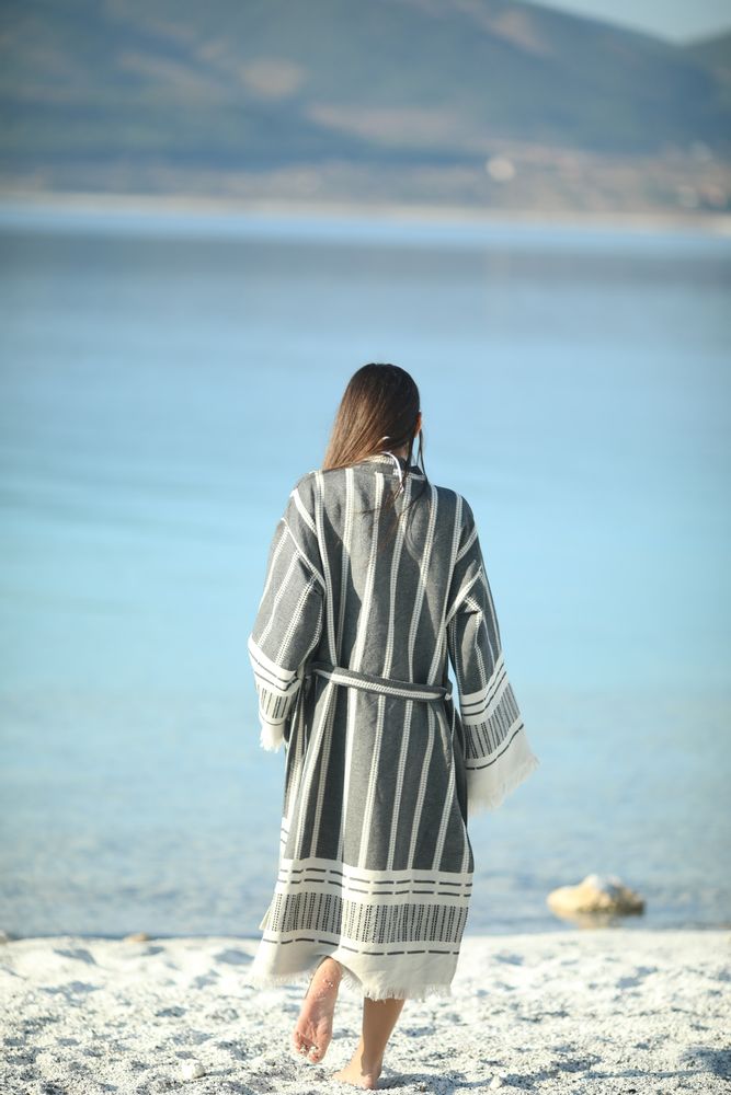 Autres linges de bain - CHAPUTS Astrea Black Bathrobe - CHAPUTS