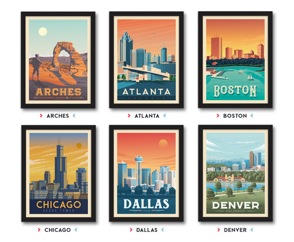 Poster - MEXICO POSTER TRAVEL VINTAGE | MEXICO - SOUTH AMERICA POSTER CITY ILLUSTRATION - OLAHOOP TRAVEL POSTERS