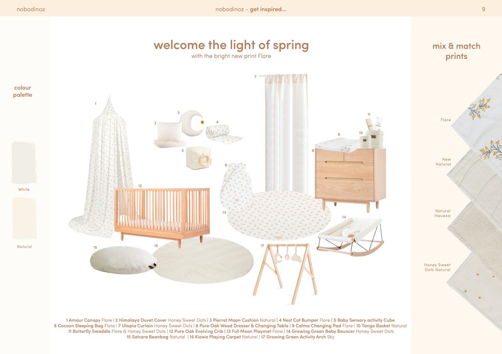Coussins - Chambre de bébé - Linge de lit en coton biologique - NOBODINOZ