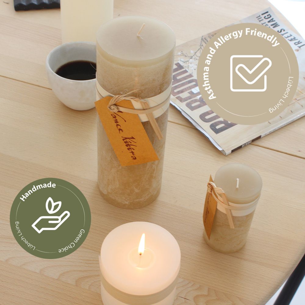 Objets design - Vance Kitira Bougies en bois - LÜBECH LIVING