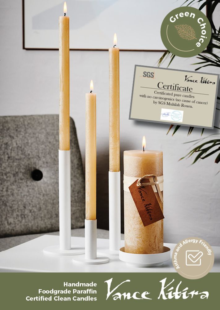 Objets design - Vance Kitira Bougies en bois - LÜBECH LIVING