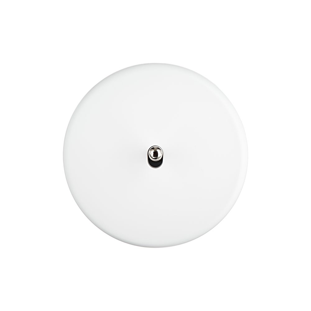 Objets de décoration - Interrupteur à levier Iris Modelec en acier - Blanc satiné - MODELEC