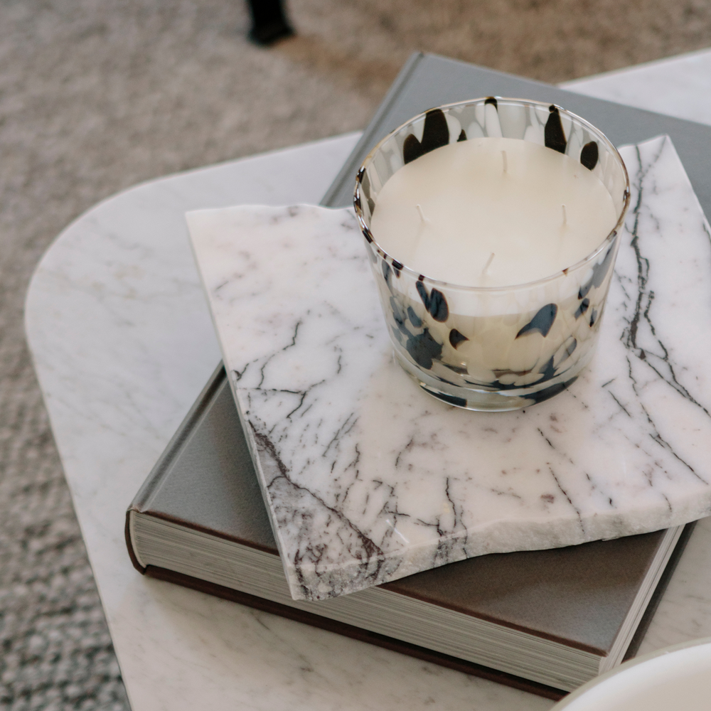 Decorative objects - Bianco Lilla - upcycled marble top - NAIA OBJET
