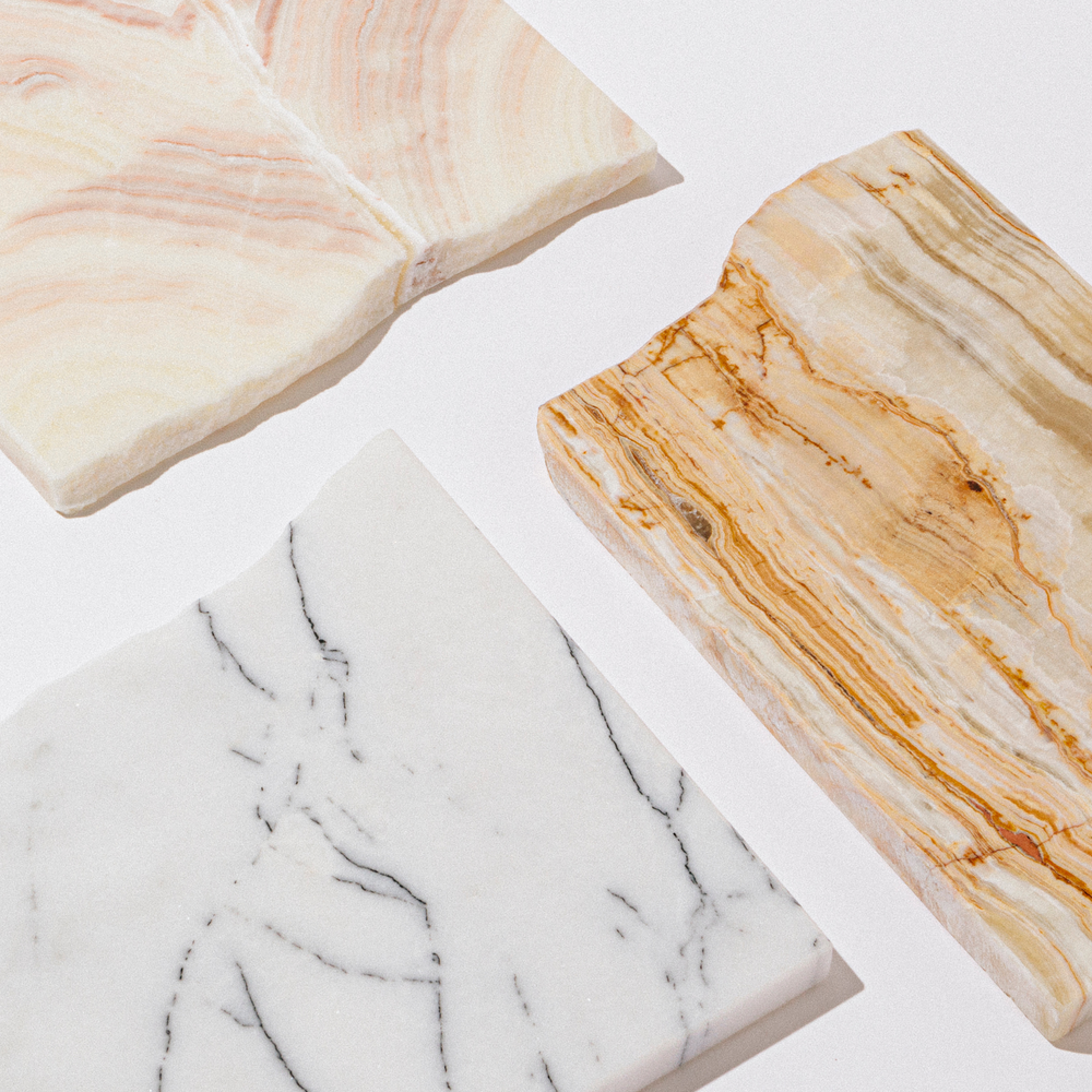 Decorative objects - Bianco Lilla - upcycled marble top - NAIA OBJET