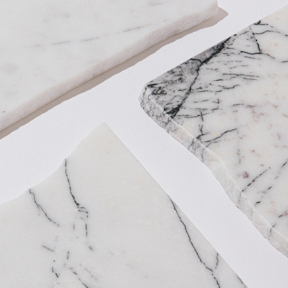 Decorative objects - Bianco Lilla - upcycled marble top - NAIA OBJET