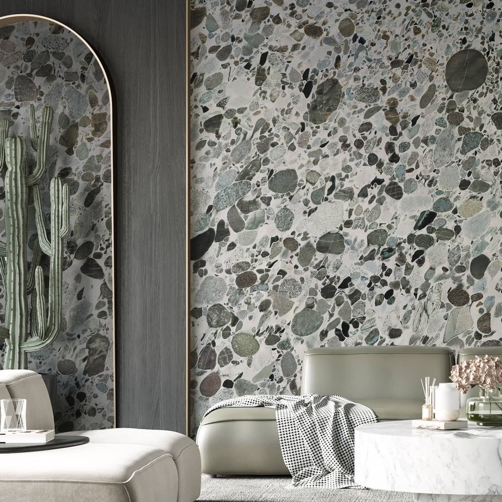 Wallpaper - Blanco Marinace marble panoramic wall mural - KOZIEL