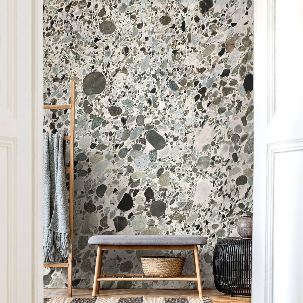 Wallpaper - Blanco Marinace marble panoramic wall mural - KOZIEL