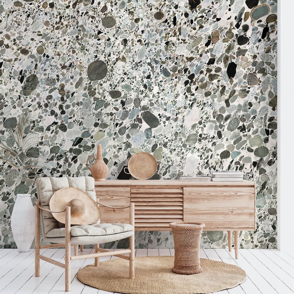 Wallpaper - Blanco Marinace marble panoramic wall mural - KOZIEL