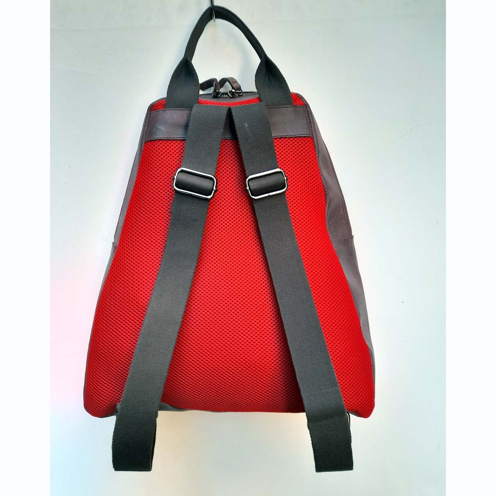 Sacs et cabas - Sac à dos unisexe fait main « Kangaroo » avec pochette amovible à la taille et pochette pour ordinateur portable en Cordura et cuir véritable - ELENA KIHLMAN
