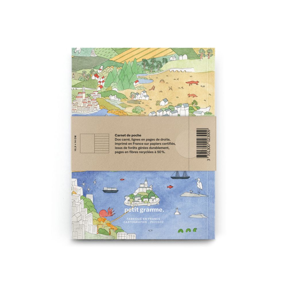 Objets de décoration - Carnet Poche Cartographie - PETIT GRAMME