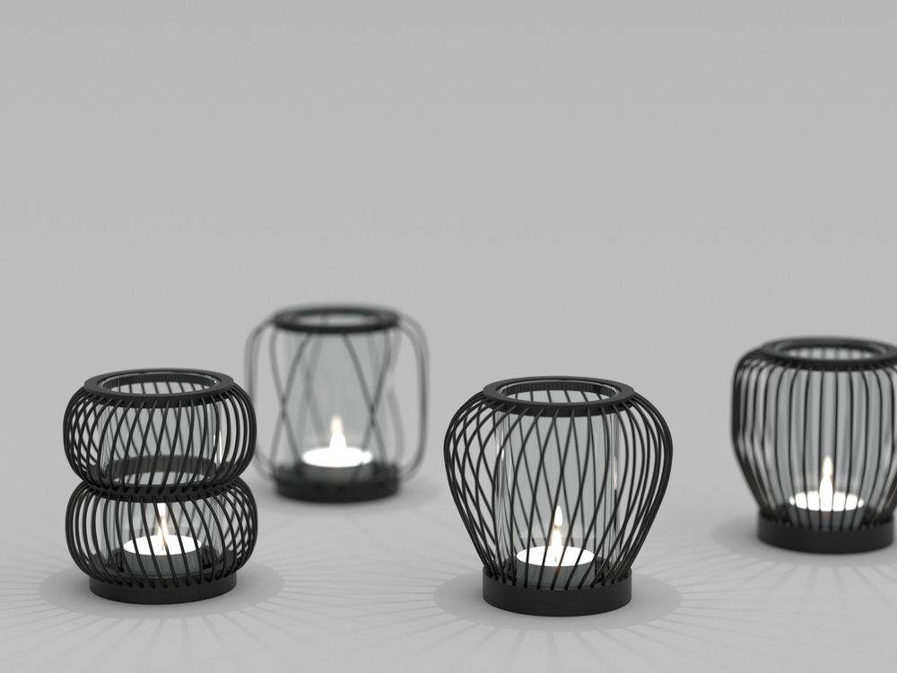Lampes de table - Andon Candle Holder - ANCOU