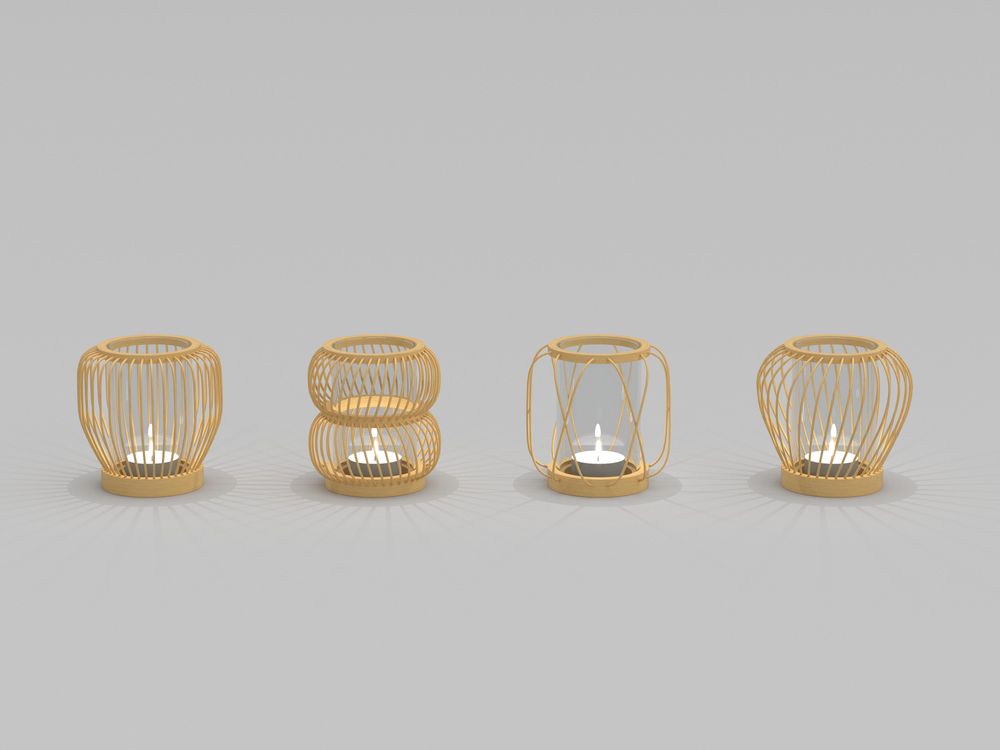 Lampes de table - Andon Candle Holder - ANCOU