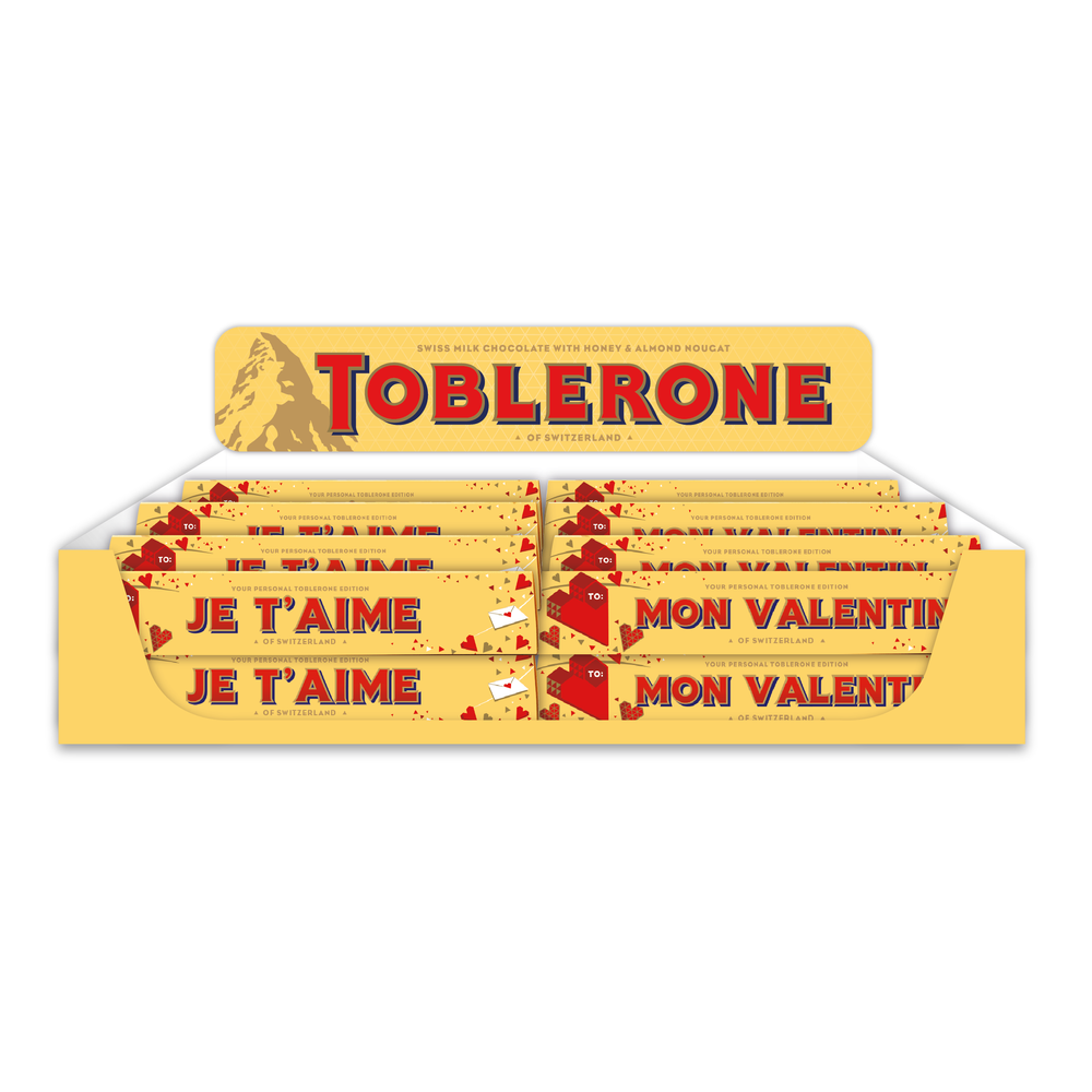 Gifts - Personalised Toblerone 100g Display Box - EMAGINATION STORE