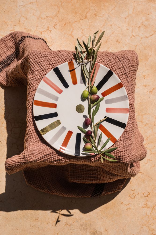 Everyday plates - Ceramic Ourika gold - CHABI CHIC