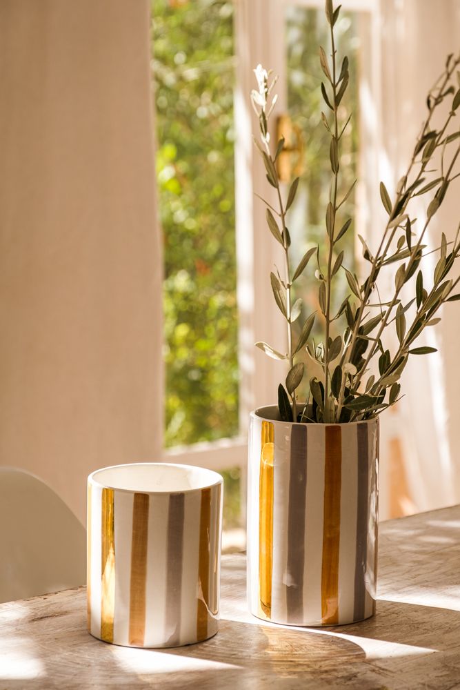 Everyday plates - Ceramic Ourika gold - CHABI CHIC