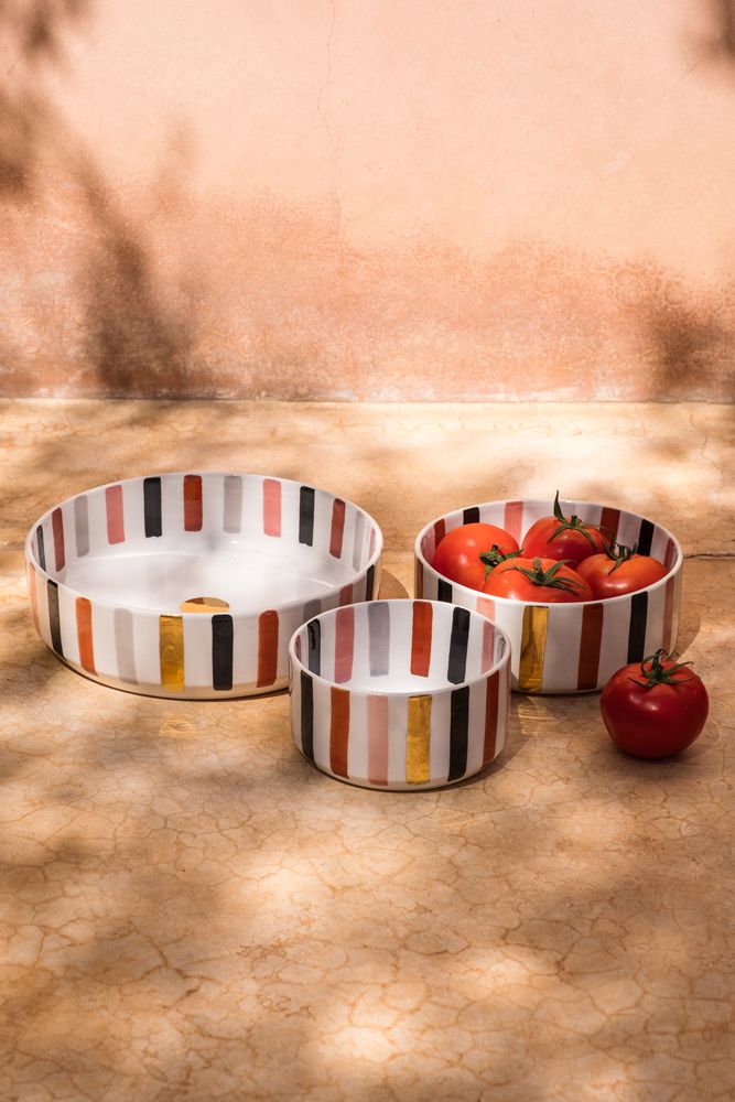 Everyday plates - Ceramic Ourika gold - CHABI CHIC