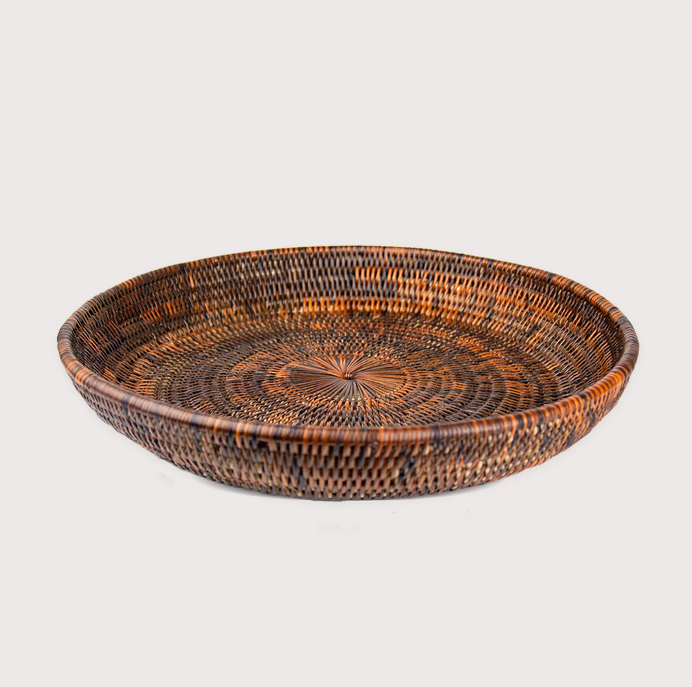 Corbeilles - Plateau en rotin tissé à la main PHALA - MANAVA