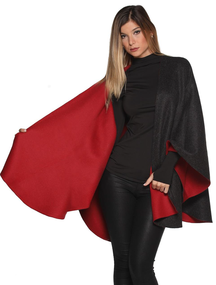 Throw blankets - DOUBLE-SIDED ALPACA CAPE. Luxury and durability. Natural fibers - PUEBLO