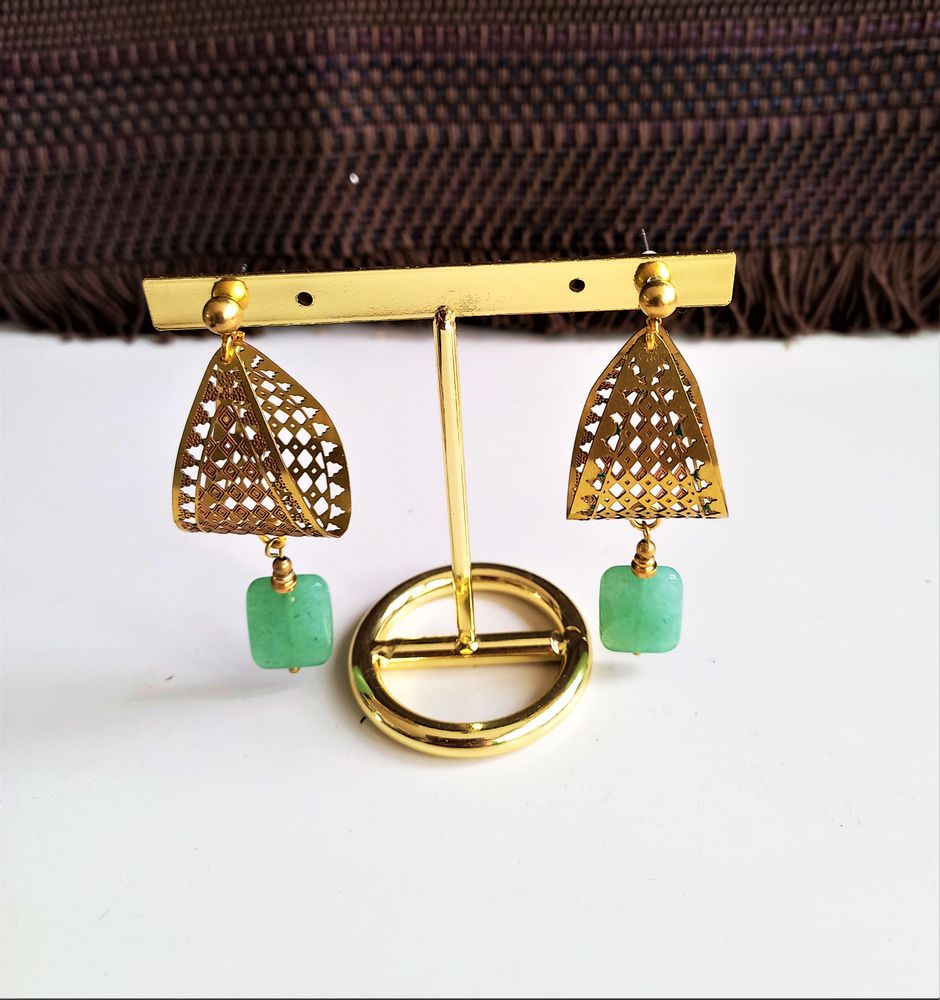 Bijoux - Boucles d'oreille laiton Nido - KURMI BIJOUX ART