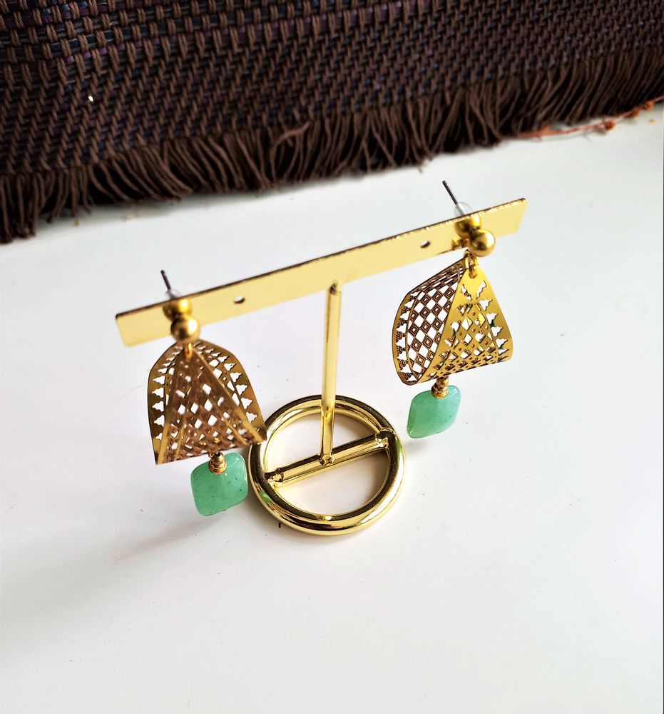 Bijoux - Boucles d'oreille laiton Nido - KURMI BIJOUX ART