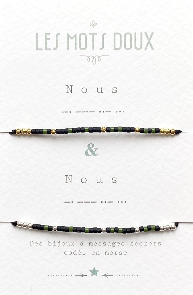 Jewelry - Bracelet duo\" We\ " - LES MOTS DOUX