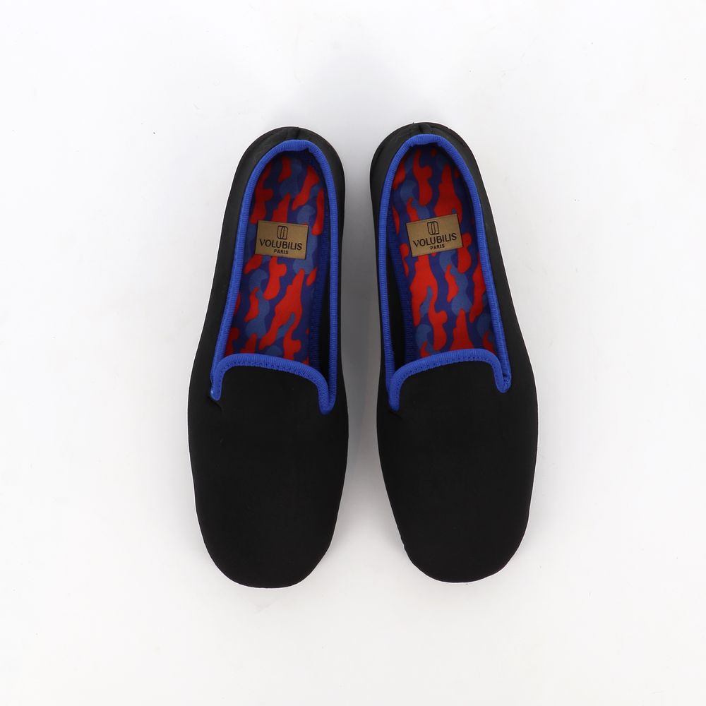Chaussures - Chaussons velours LEO - VOLUBILIS PARIS