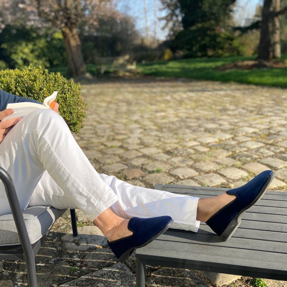 Chaussures - Chaussons velours LEO - VOLUBILIS PARIS
