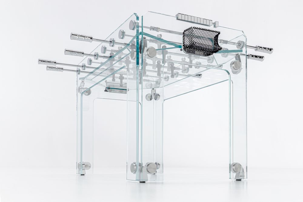 Other tables - Teckell Cristallino Transparent / Black - TECKELL