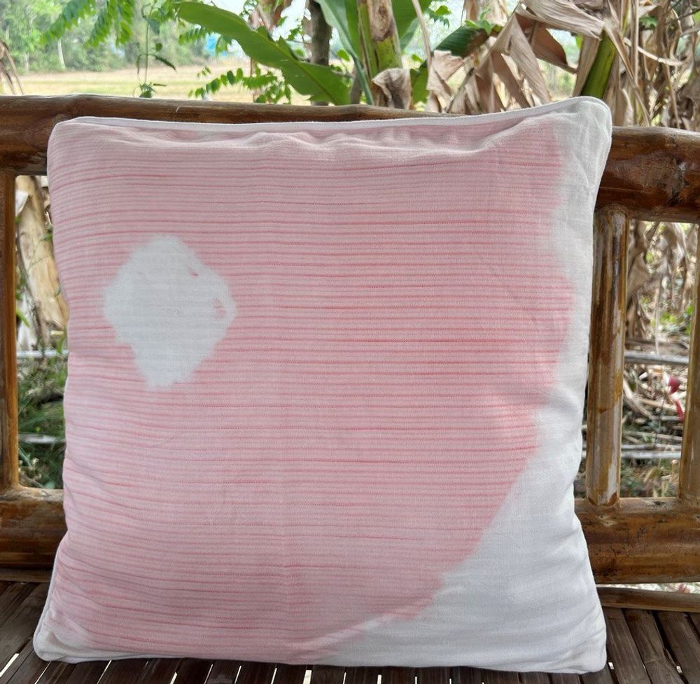 Coussins - Taie d'oreiller tie-dye Flower  - COLOR SILK (CAMBODIA)