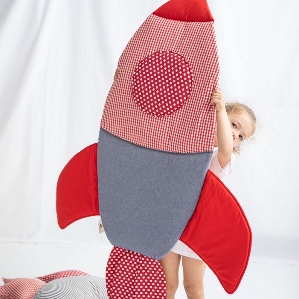 Decorative objects - Pippo the crazy rocket — STOFFAMICO - Textile wall decor - MISCIMU' AMICI DI STOFFA