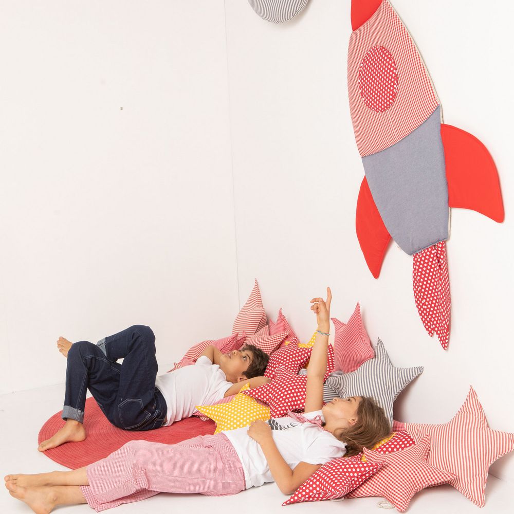 Decorative objects - Pippo the crazy rocket — STOFFAMICO - Textile wall decor - MISCIMU' AMICI DI STOFFA