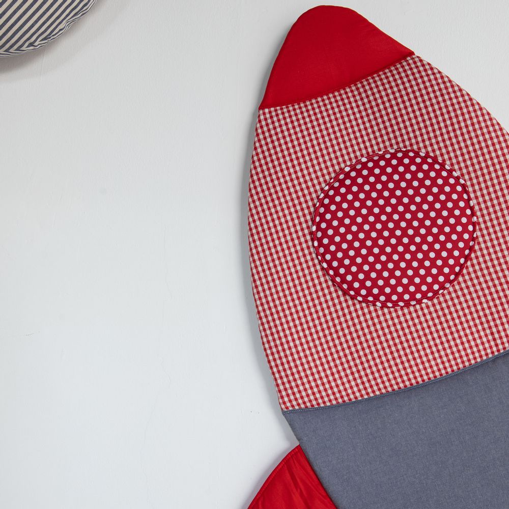 Decorative objects - Pippo the crazy rocket — STOFFAMICO - Textile wall decor - MISCIMU' AMICI DI STOFFA