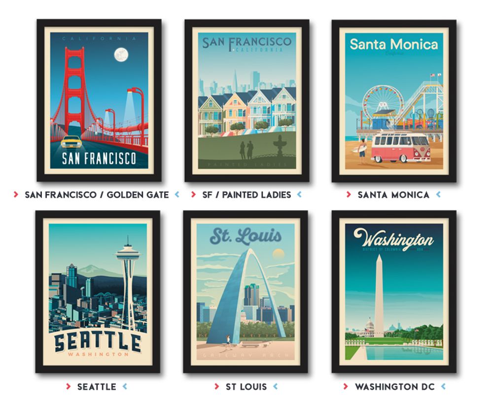 Poster - VINTAGE TRAVEL POSTER LONDON UNITED KINGDOM | LONDON UNITED KINGDOM CITY ILLUSTRATION PRINT - OLAHOOP TRAVEL POSTERS