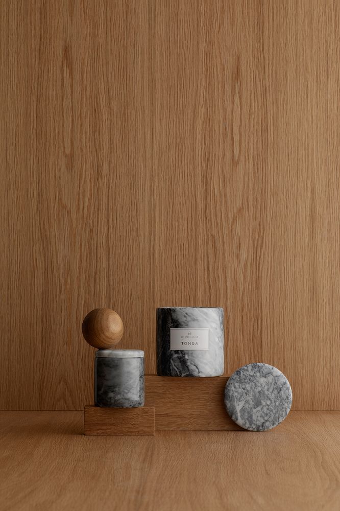 Scent diffusers - Scented Marble Candle FRABLE in 2 Version - BLOMUS
