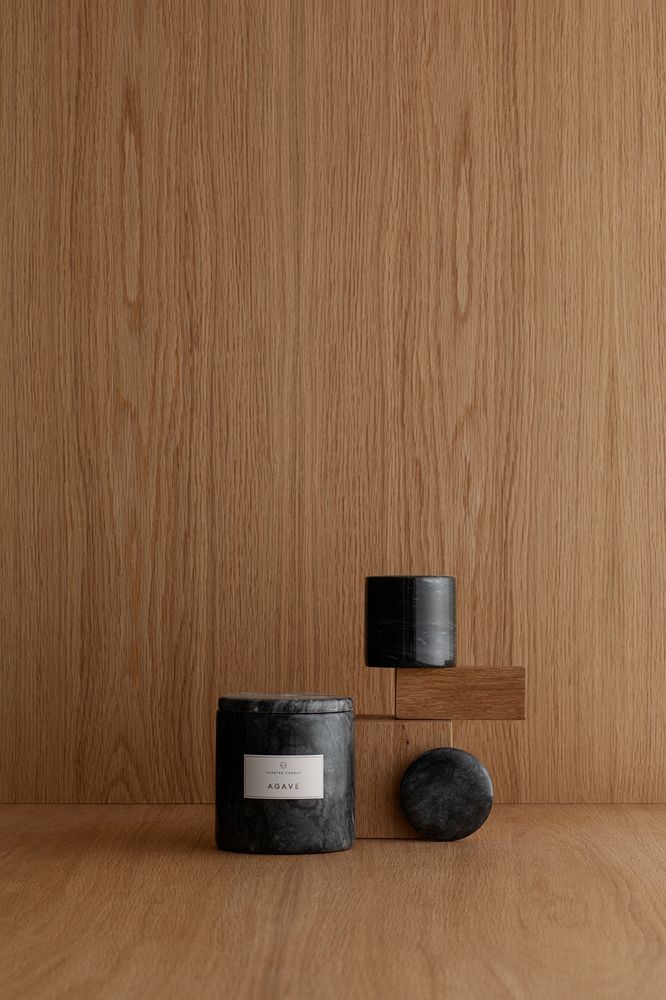 Scent diffusers - Scented Marble Candle FRABLE in 2 Version - BLOMUS