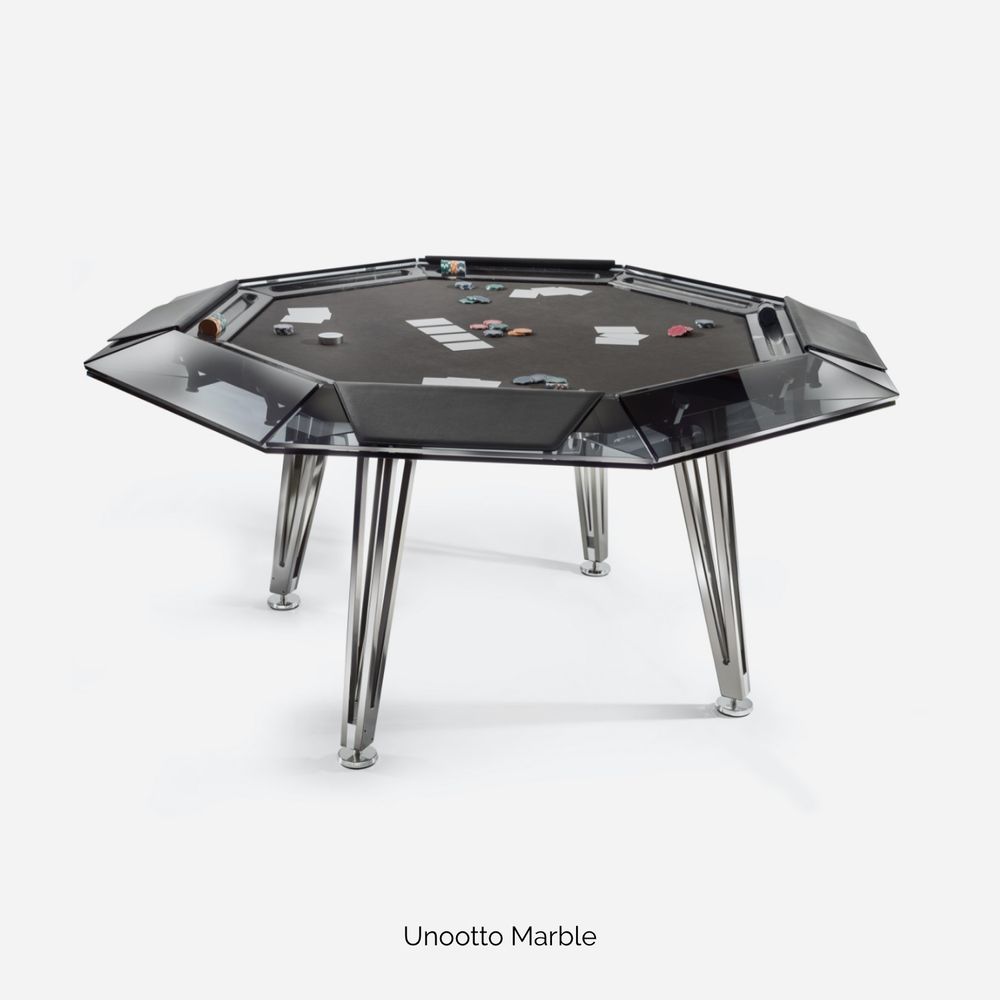 Objets design - Table de poker en marbre Unootto - IMPATIA